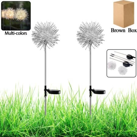 Solar Powered Dandelion Garden Lights (2 Pc)