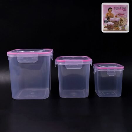 Kitchen Storage Container Set Of 3 Pcs (1500, 1000, 500 ML)