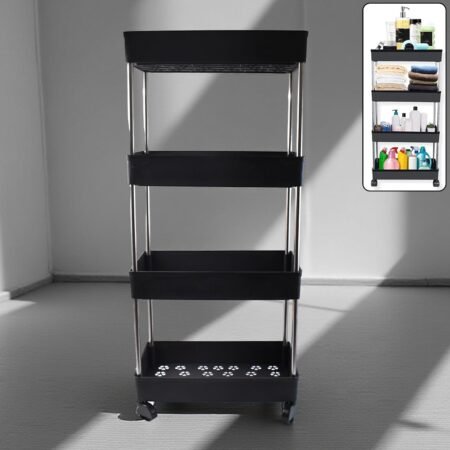 Movable Storage Rack Trolley