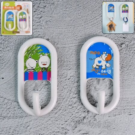 Multipurpose Strong Hook Self-Adhesive hooks (2 Pc Set)