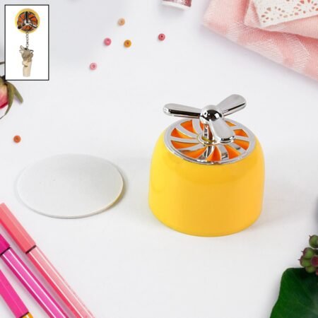 Stylish Mini Propeller Shape Car Dashboard Air Freshener, Also Hook (1 Pc)
