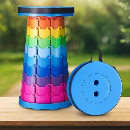 Portable Telescopic Folding Stool (1 Pc)