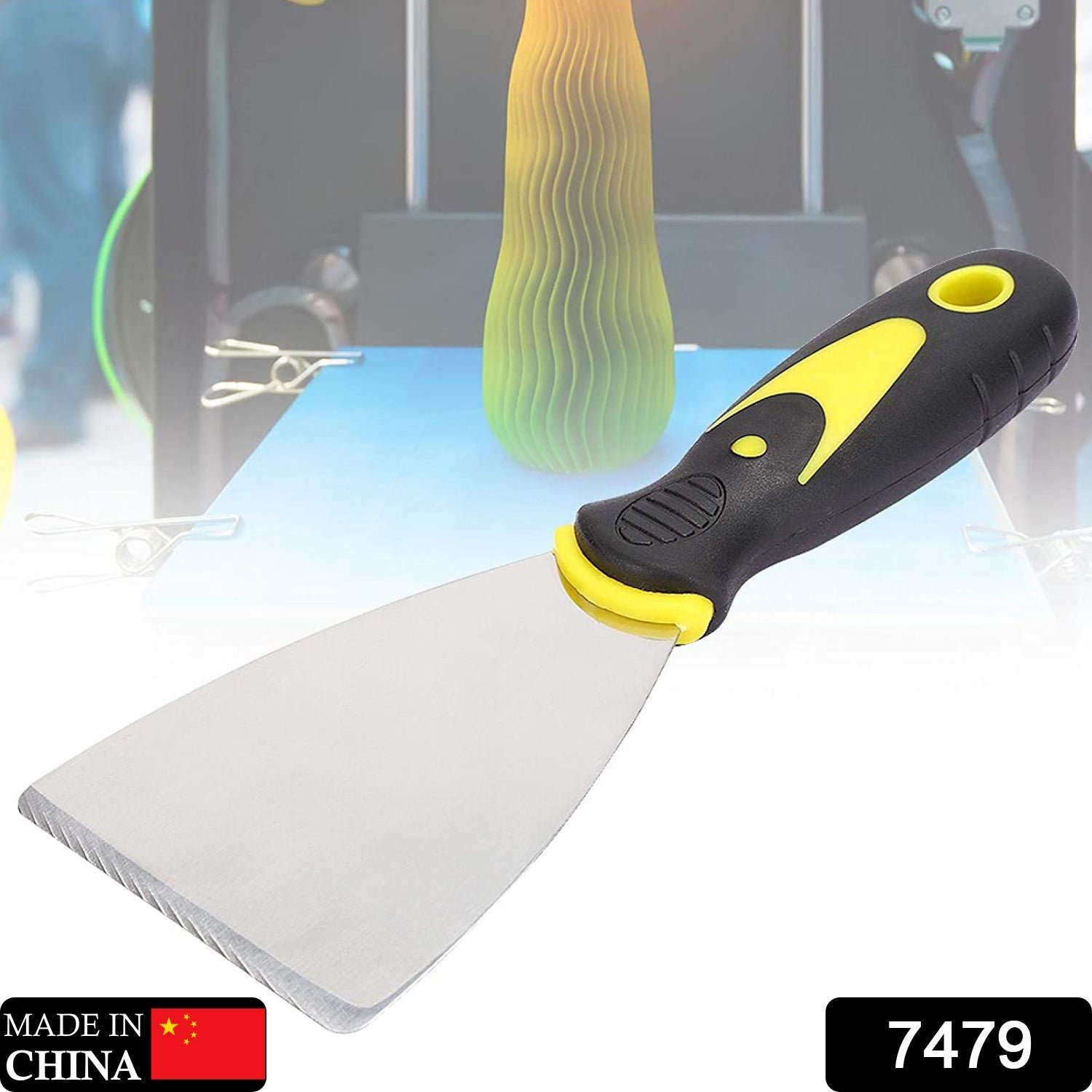 Putty Knife Set with Soft Rubber Handle (1 Pc)