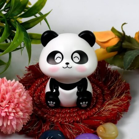 Solar Powered Moving Panda Car Dashboard Decoration – 1 Pc