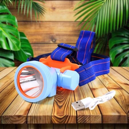 Mini Rechargeable Power Headlamp With Plastic Case (1 Pc)