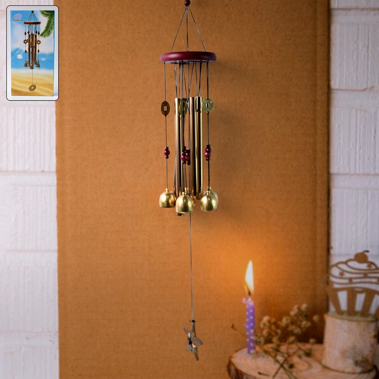 Wind Chimes Outdoor Hanging Dragonfly Wind Chime for Outside (1 Pc)