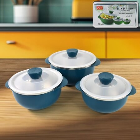 Apex Microwave-Safe Serving Bowl 3 Pcs Set (700ml, 1000ml, 1400ml)