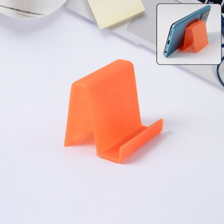 Durable Plastic Mobile Phone Stand with Angled Support (1 Pc / Mix Color)