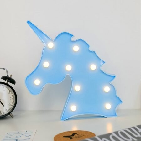 Unicorn Shaped LED Decorative Night Light (1 Pc)