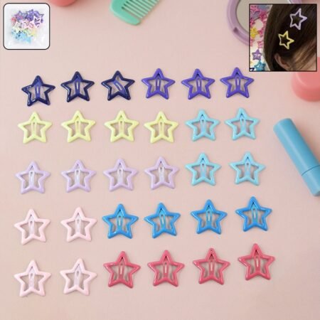 Metal Hair Clip Set for Girls (30 Pc)