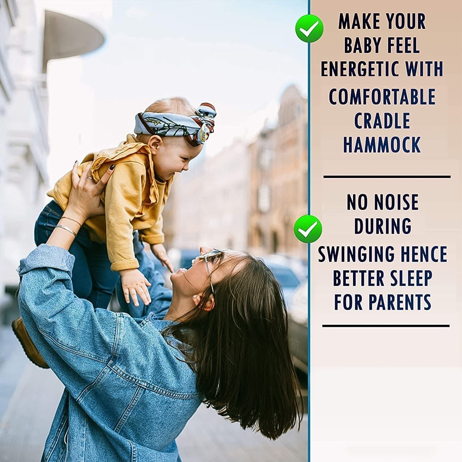 Baby Boy's and Girl's Portable Folding Swing Stainless Steel Stand (1 Pc)