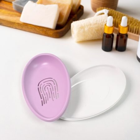 Plastic Soap Dish with Drain, Soap Holder Double-layer ,Sabudani (1 Pc)