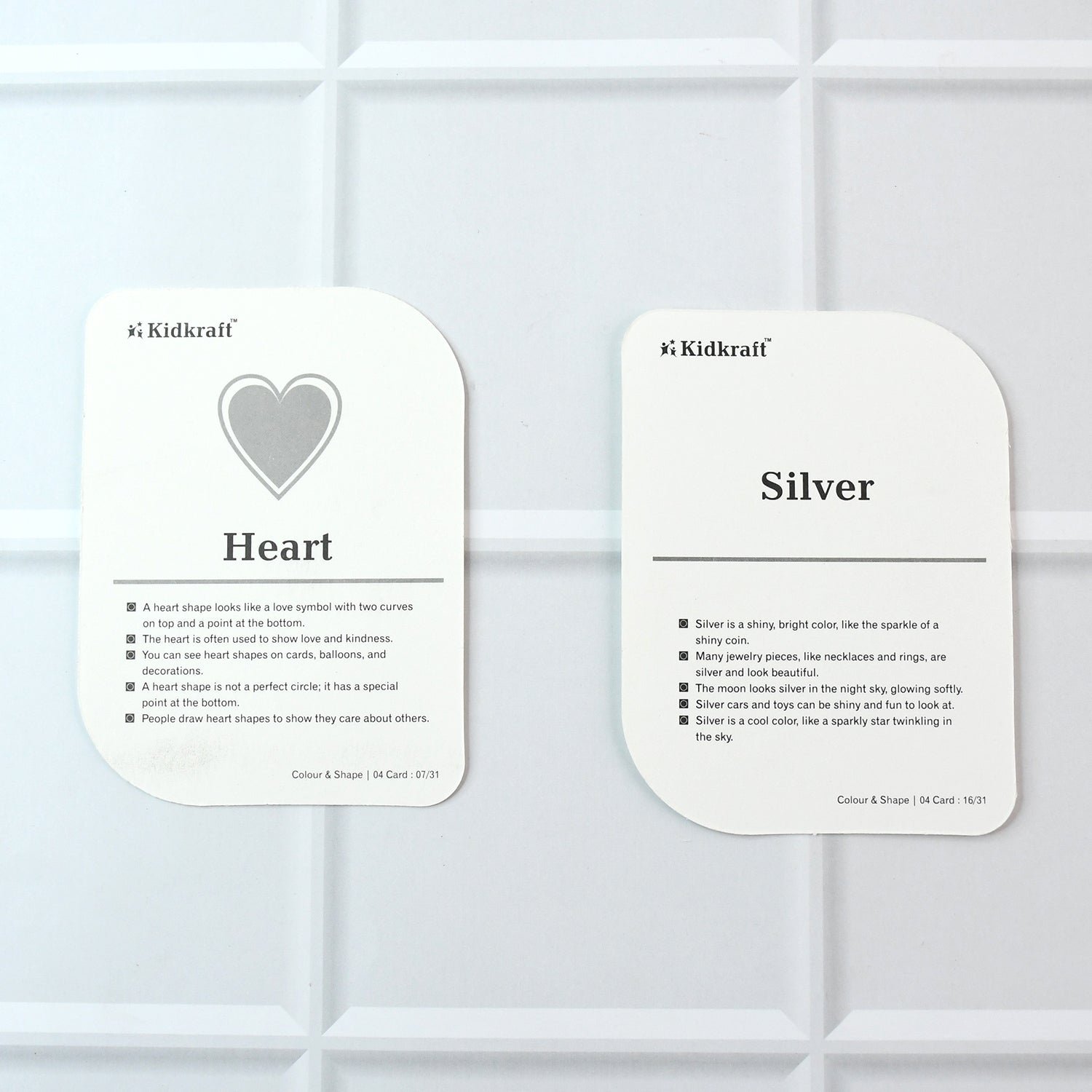 Kidkraft Early Learner 32-Piece Color & Shape Flashcard Set