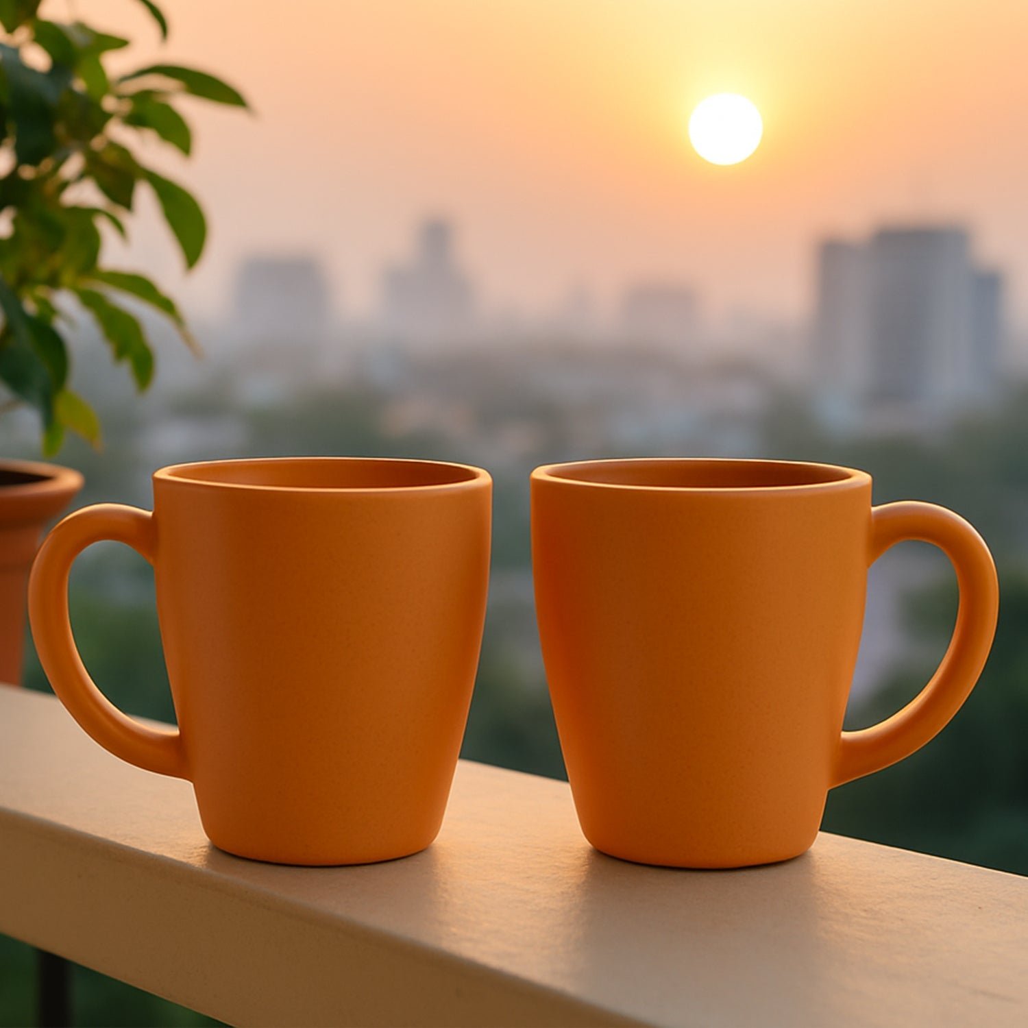 Konvex Premium Coffee and Tea Mugs (2 Pc / 350ML)