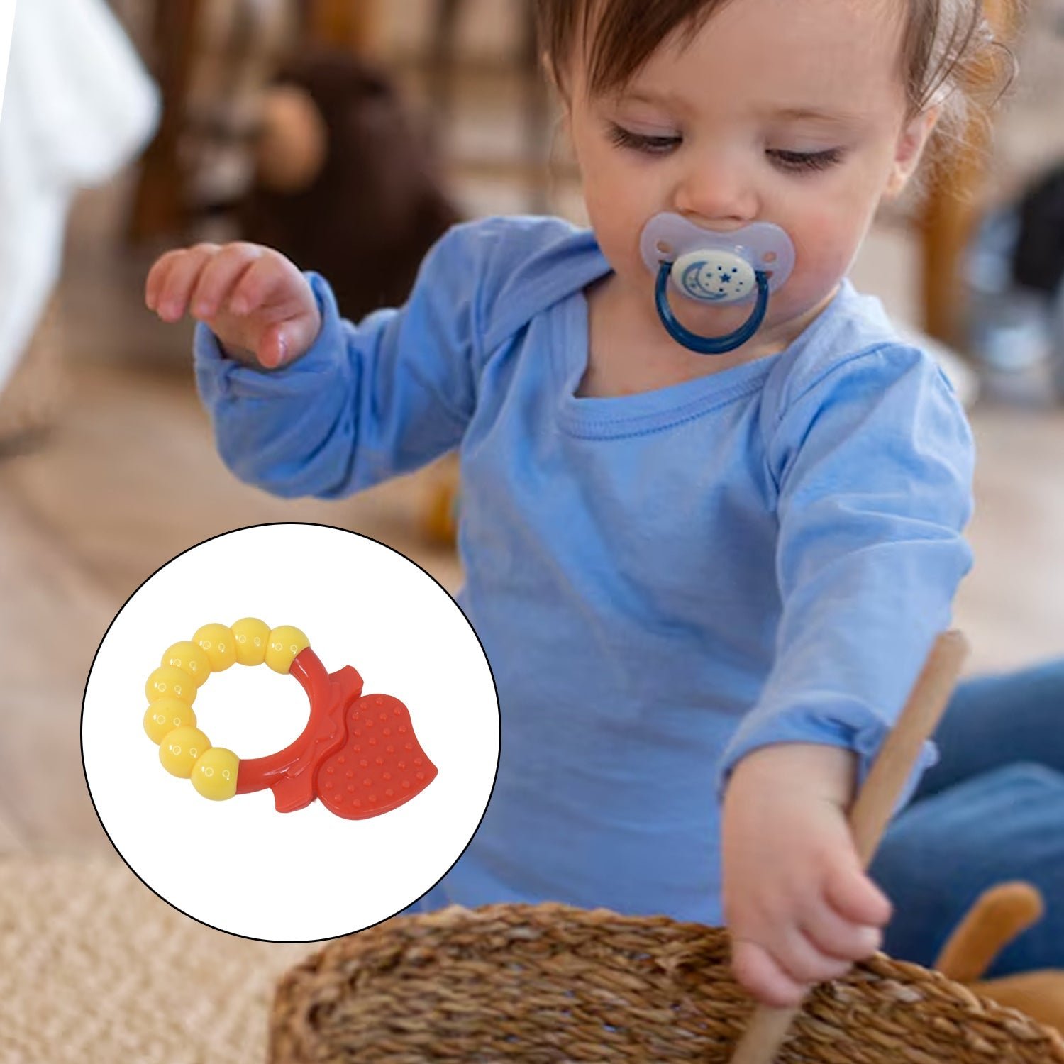 Silicone Baby Teething Toys (1 Pc / Mix Design)