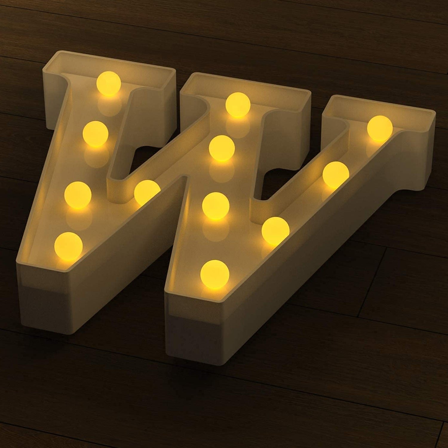 W Shaped LED Decorative Night Light (1 Pc)