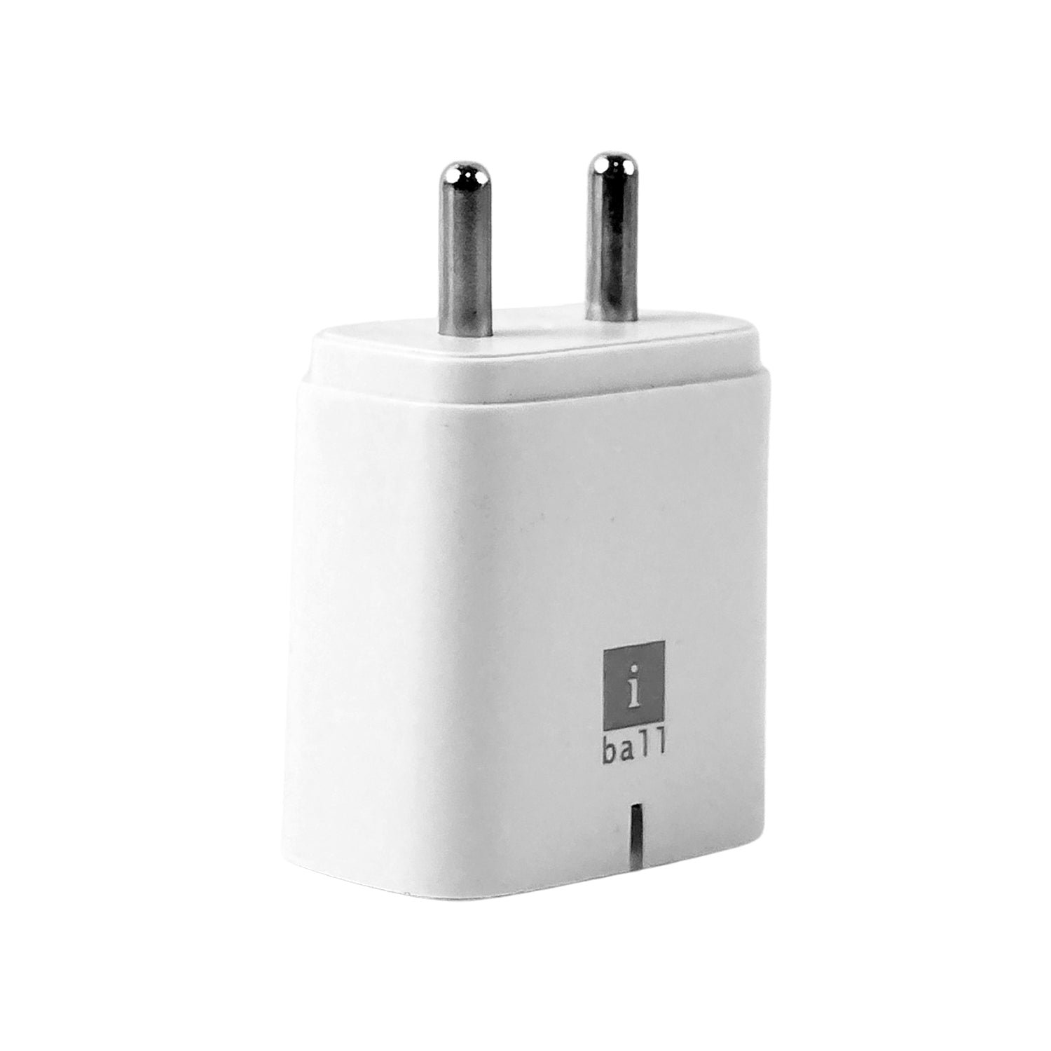 iBall Dual USB Wall Charger 5V/3.1A – High-Speed Dual Port Fast Charging Adapte (1 Pc)