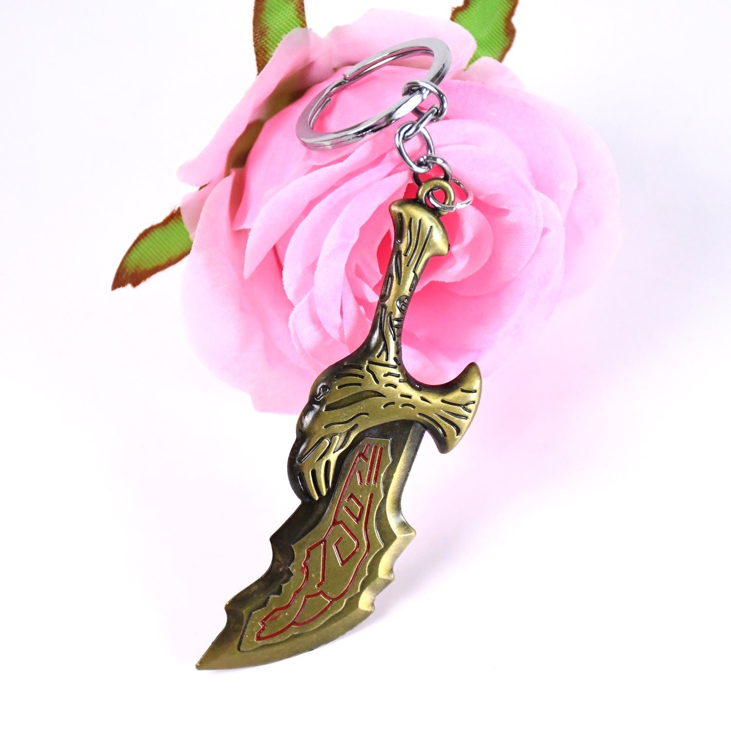 Metal God of War Keychain (1 Pc)