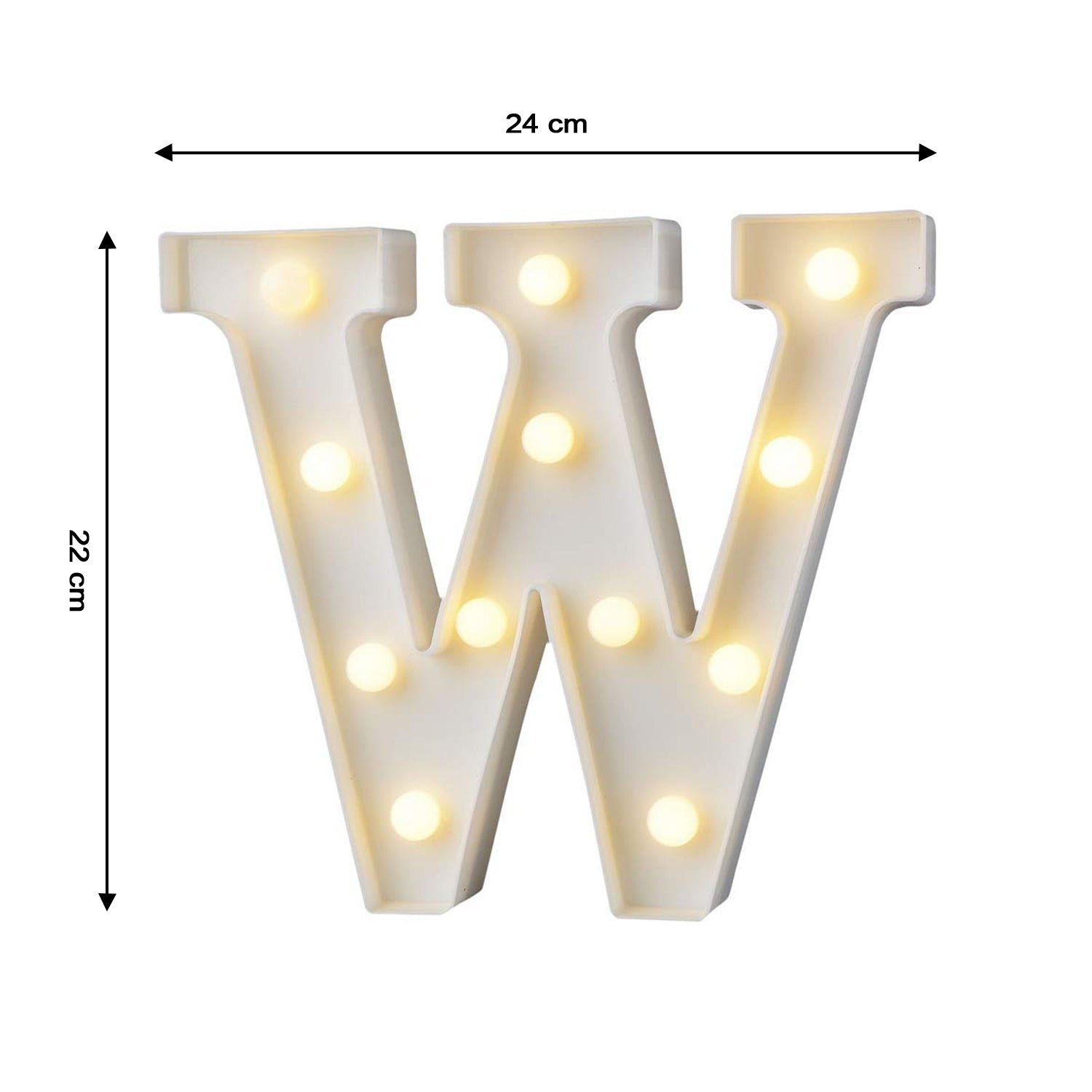 W Shaped LED Decorative Night Light (1 Pc)