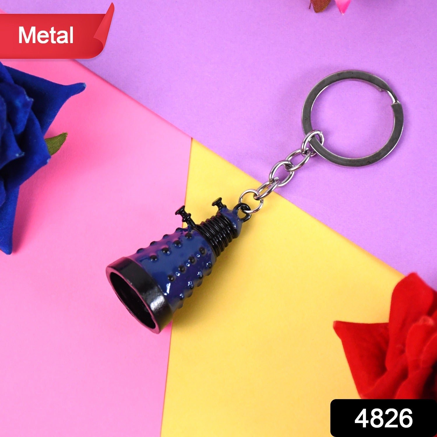 Metal Keychain - Durable & Stylish Accessory (1 Pc / Mix Color)