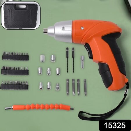Portable Electric Screwdriver Set with 45 Bits (1 Set)