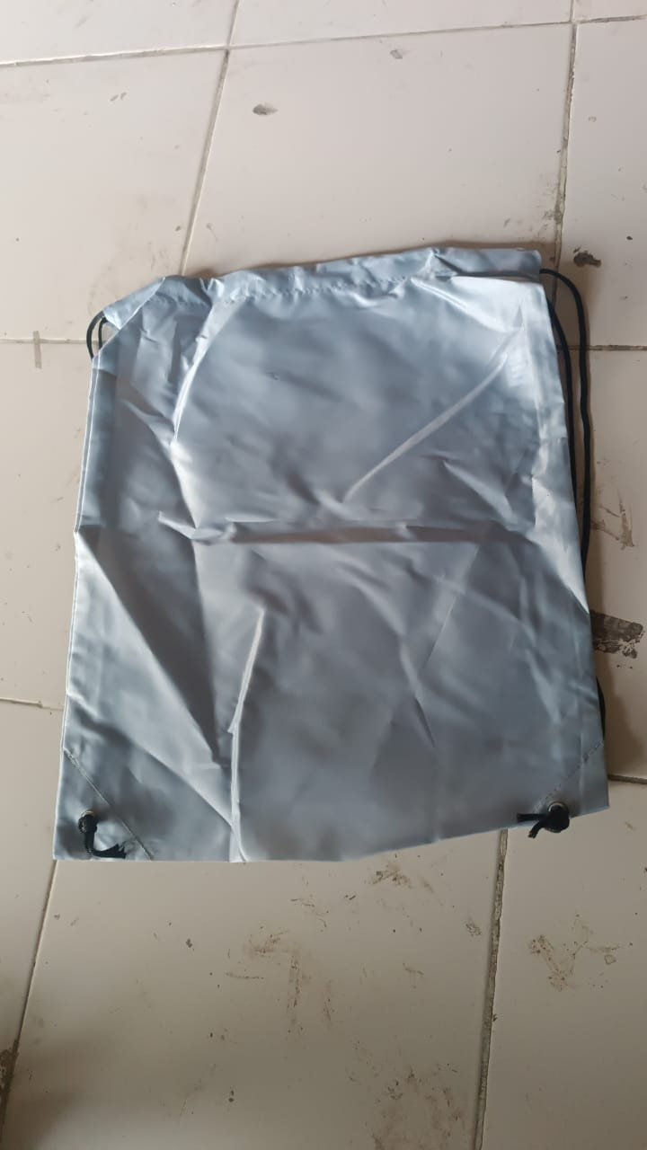 Water-Resistant Nylon Drawstring Backpack Bag (1 Pc)