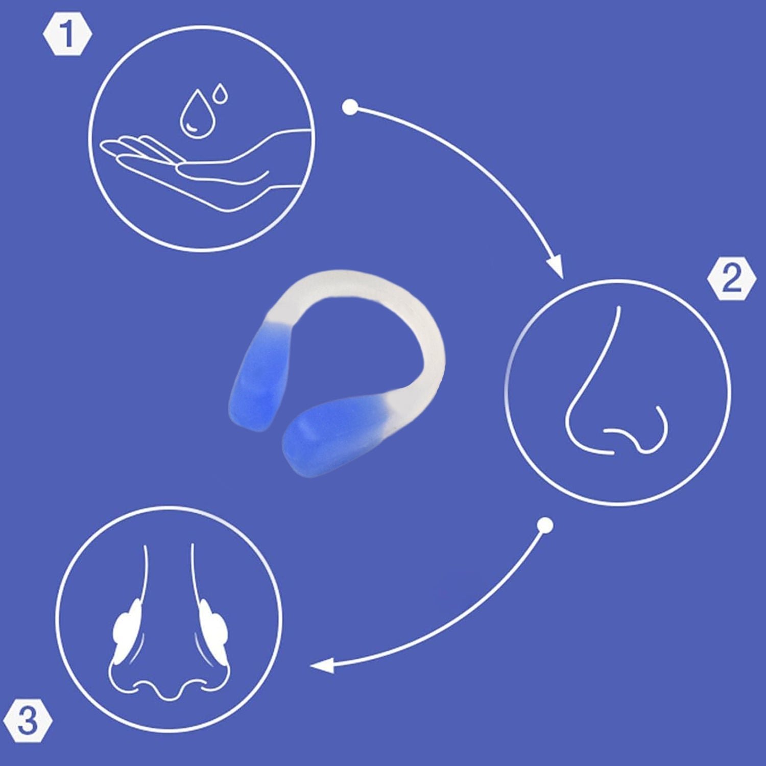 Swimming Nose Clip (1 Pc / Mix Design)