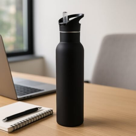 Sports Water Bottle – Matte Finish Leak-Proof Reusable Bottle 900 ML Approx (1 Pc)