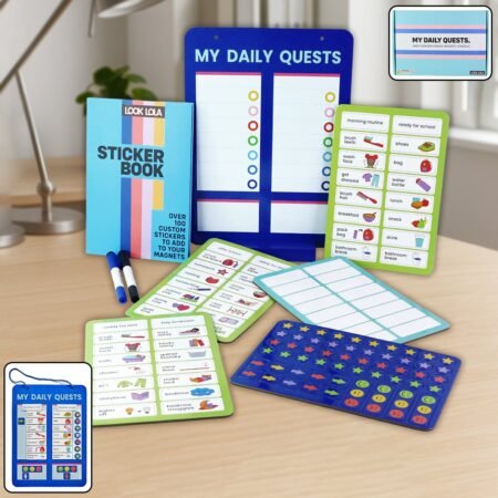 Magnetic Board, Sticker Book & Activity Cards (1 Set)