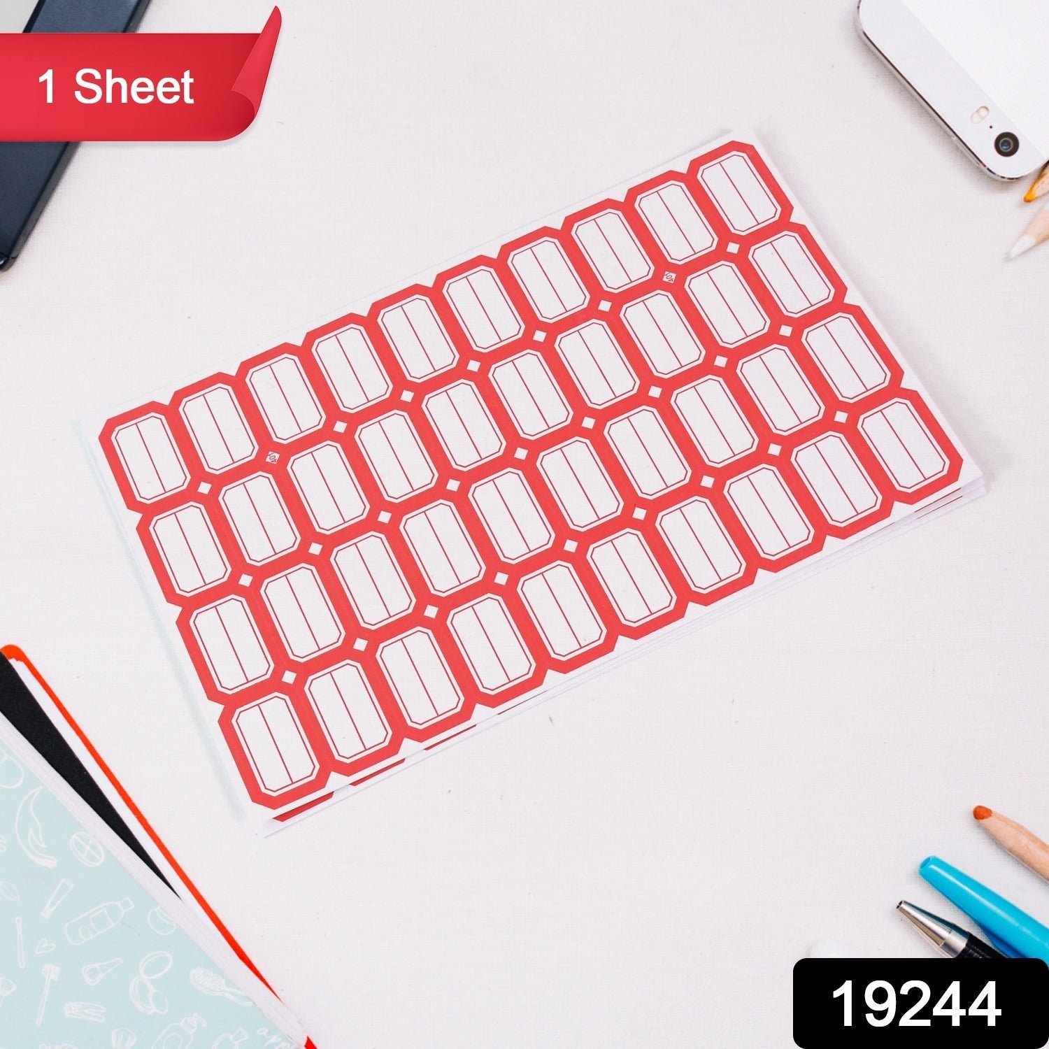 Multipurpose Writable Blank Label Sticker Sheets (1 Sheet)