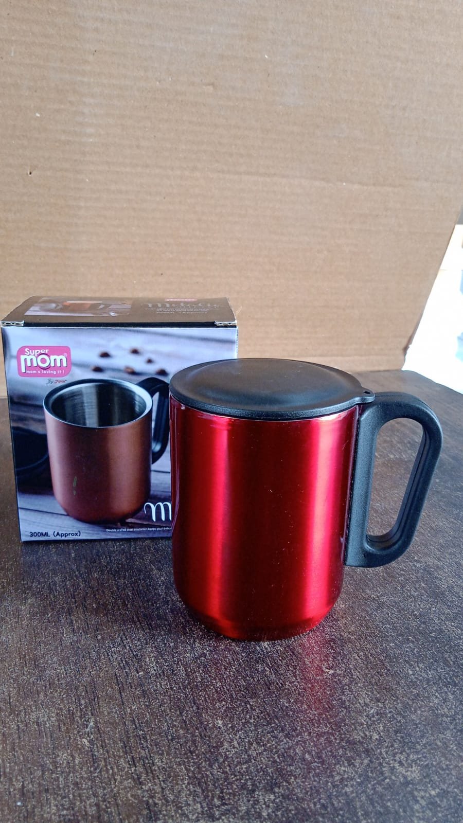 Stainless Steel Metallic Coffee Mug Approx 300ml (1 Pc)