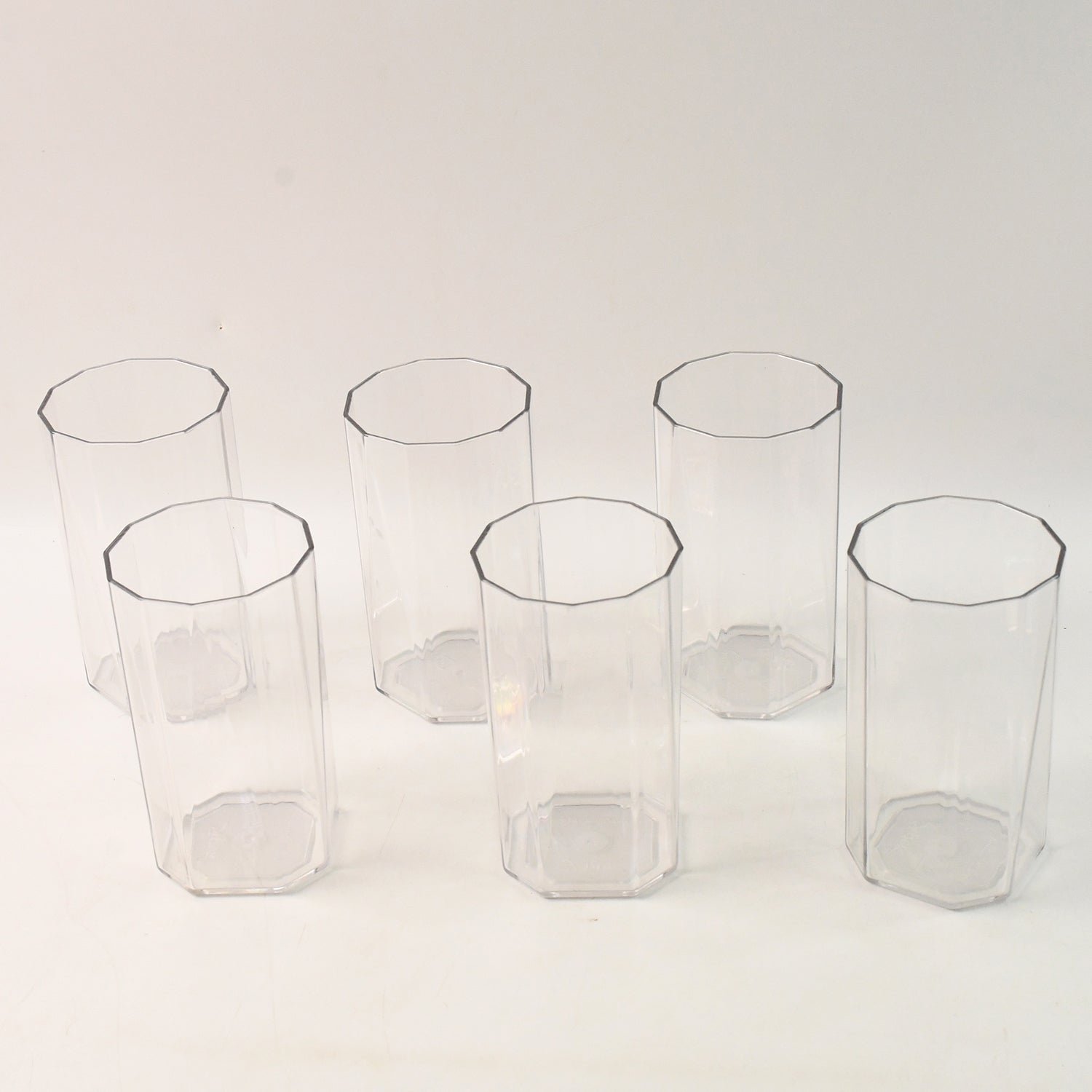 Apex Merino N’ Glass Unbreakable Plastic Drinking Glass Set (6Pc/300ml) Approx