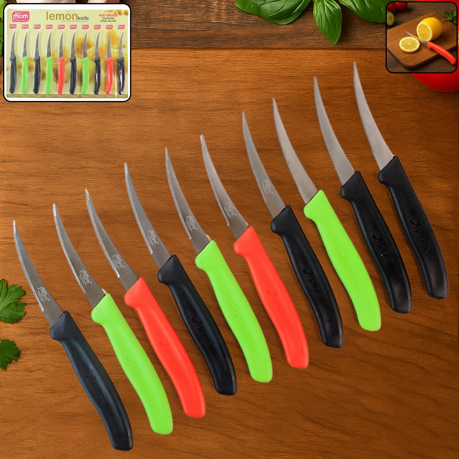 Supermom Stainless Steel Lemon Knife (10 Pc / Set)