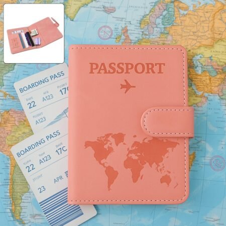 Premium World Map Design Travel Passport Holder & Wallet (15x11cm / 1 Pc)