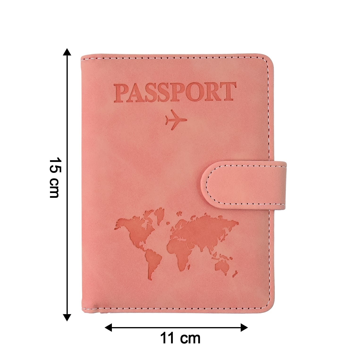 Premium World Map Design Travel Passport Holder & Wallet (15x11cm / 1 Pc)